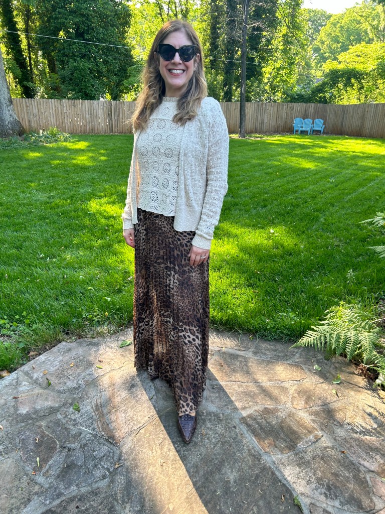 My tips for easing pale legs into summer - try shades of brown to orange, wear skirts and avoid shorts!